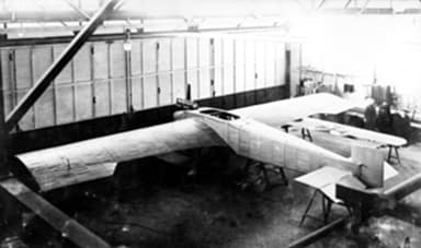 Junkers J 1 on Stilts in Hangar