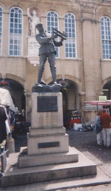 Memorial Statue of Charles Rolls in Monmouth, Wales Where Rolls Grew Up