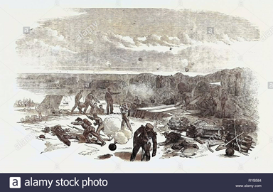 Opening of the Bombardment of Sebastopol Chapman's Battery 1854
