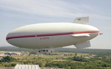 Photo of a Skyship 500 at the Naval Air Development Center (1983)