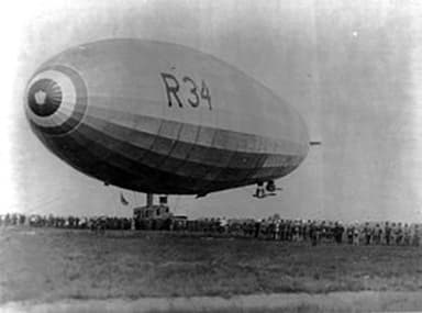 R34 landing at Mineola, Long Island New York on 6 July 1919