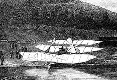 Rear View Of The Kress Waterborne Aeroplane On Shore (October, 1901)