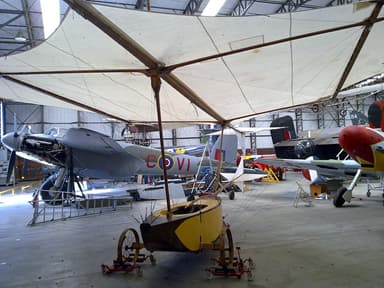 Replica of Cayley's glider at the Yorkshire Air Museum
