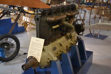 S.P.A. 6A engine on display at the Gianni Caproni Museum of Aeronautics