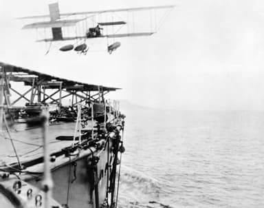 Samson's Historic Take Off from HMS Hibernia, 9 May 1912
