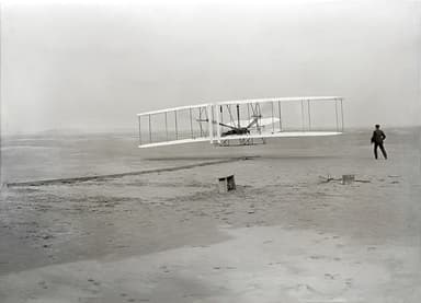 Seconds Into the First Airplane Flight (December 17, 1903)