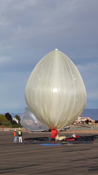 Semi-Inflated Hull at Launch (December 4, 2005)