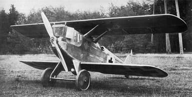 Single Seat Zeppelin D.1 Cantilever Wing Biplane Fighter