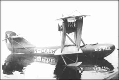 The Boeing B-1 Prototype in 1919 Delivering Mail