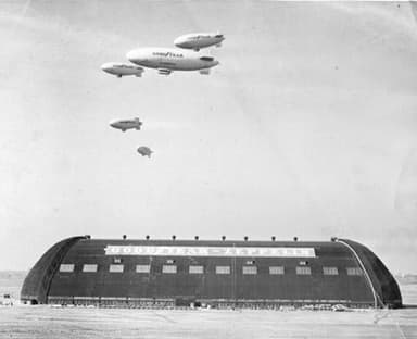 The Goodyear Company Hangar in Akron, Ohio (Circa 1940-1949)