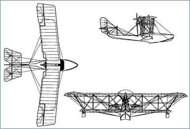 Three-View Drawing of Grigorovich M5
