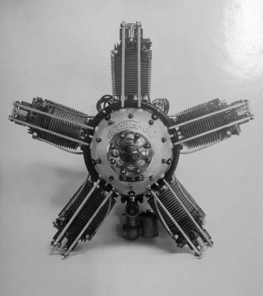 Walter Five-Cylinder, Air-Cooled, Radial Engine
