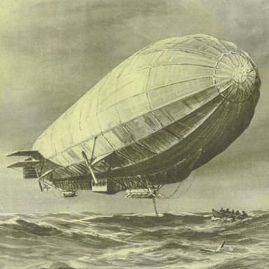 Zeppelin L3, Perhaps With Crew Returning from an Interception
