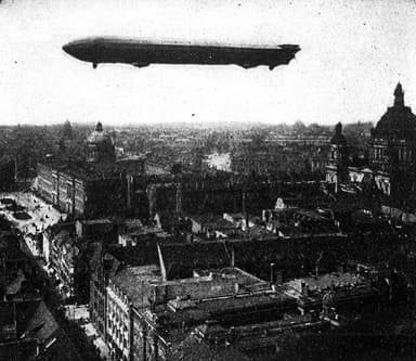 Zeppelin LZ3 over Berlin in 1909