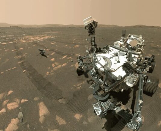 NASA’s Perseverance Mars rover took a selfie with the Ingenuity helicopter