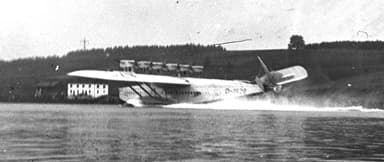 A Dornier Do X Landing at Speed in 1933