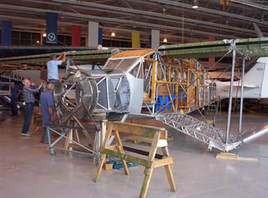 Bellanca Aircruiser Under Restoration at Western Canada Aviation Museum