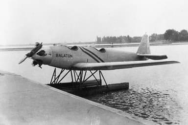 Junkers A-50 Junior Seaplane on Lake Balaton in Hungary (1930)
